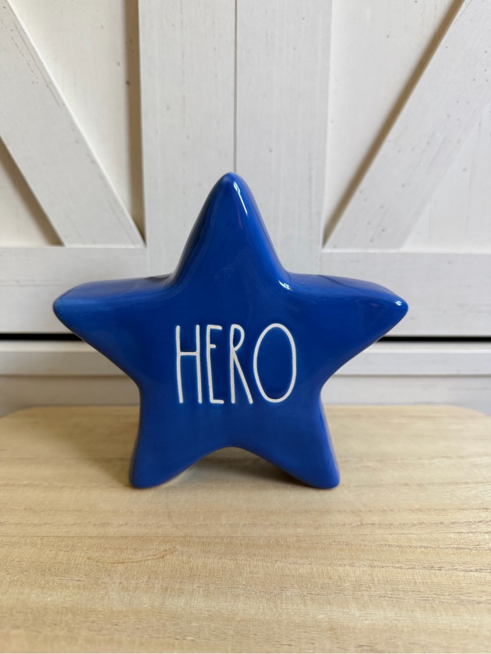Rae Dunn Let Freedom Ring Ceramic Stars Hero 4th of July Holiday Piece Brand New